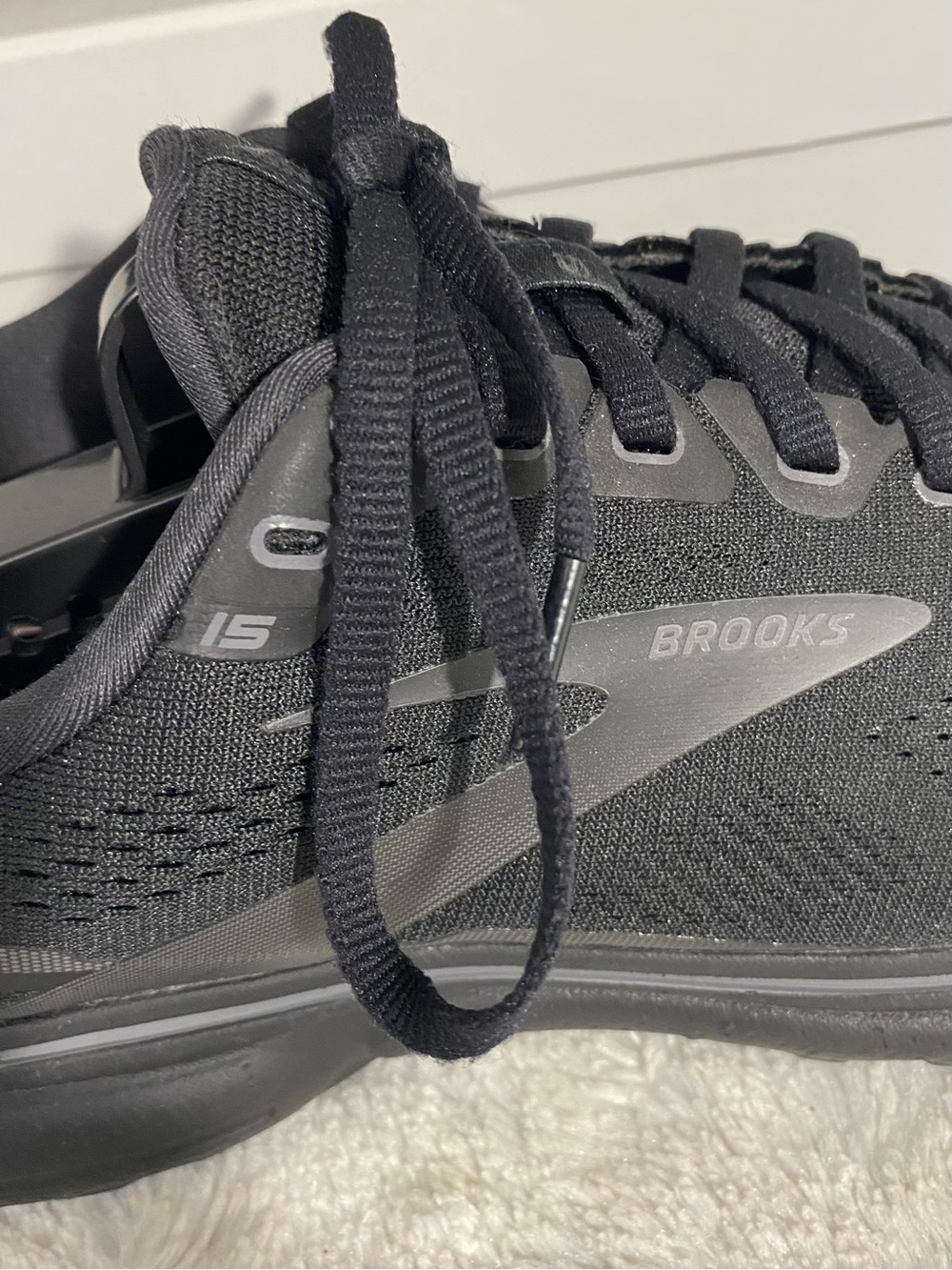 Brooks Ghost 15 Black Ebony Running Shoes Women’s Size 9 Wide (D) - Picture 10 of 12